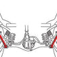 SPC Rear Lower Control Arms Fits Toyota Land Cruiser 100 Series 25955 (PAIR)